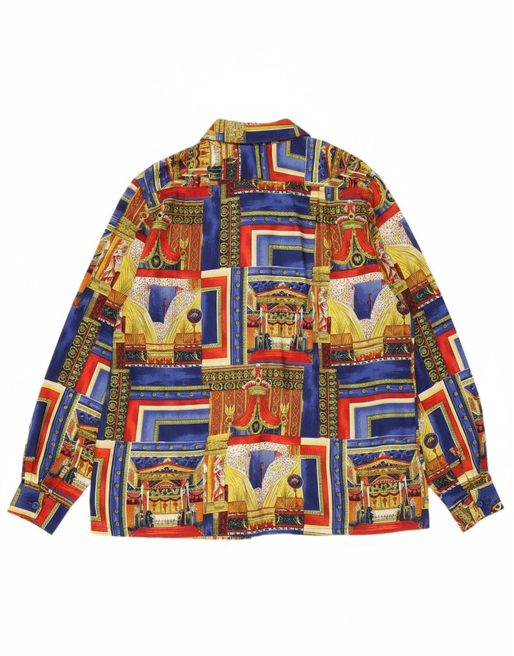 VINTAGE Womens Abstract Pattern Shirt UK 18 XL Multicoloured