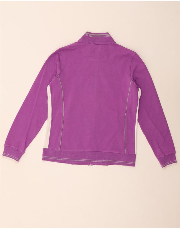 Champion Womens Tracksuit Top Jacket UK 16 Large Purple Colourblock