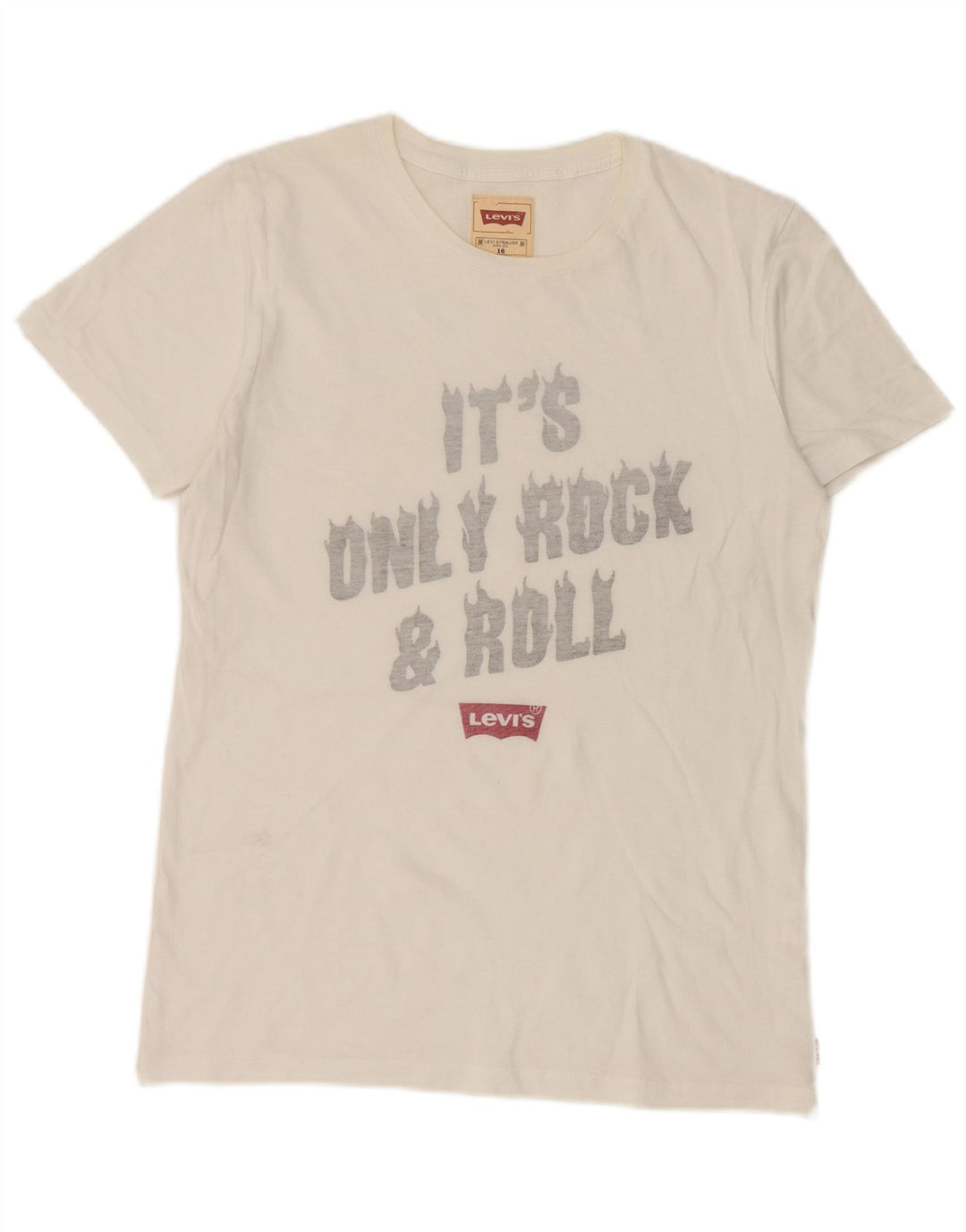 Levi's Boys Graphic T-Shirt Top 15-16 Years White Cotton