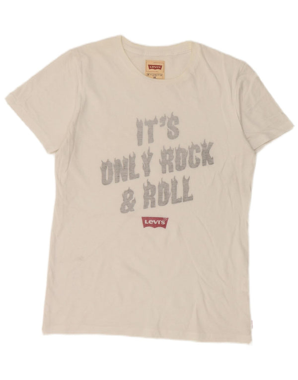 Levi's Boys Graphic T-Shirt Top 15-16 Years White Cotton
