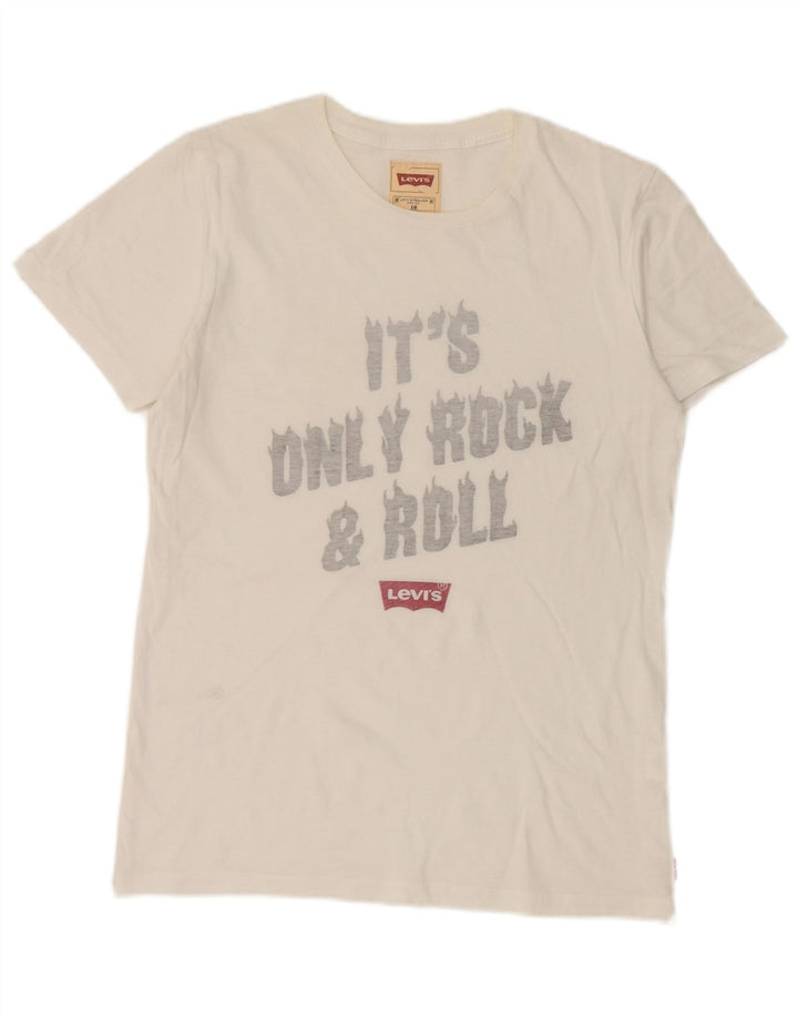 Levi's Boys Graphic T-Shirt Top 15-16 Years White Cotton
