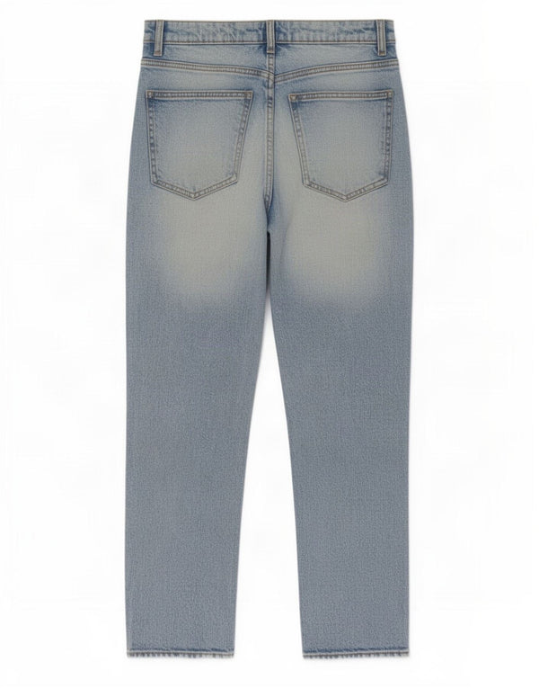 Zara Womens Distressed High Waist Slim Jeans EU 38 Small W28 L27 Blue