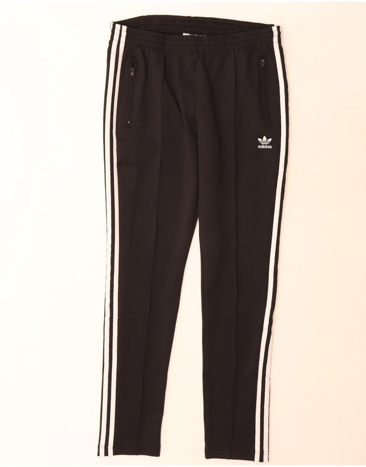 Adidas Womens Tracksuit Trousers UK 14 Medium Black Polyester