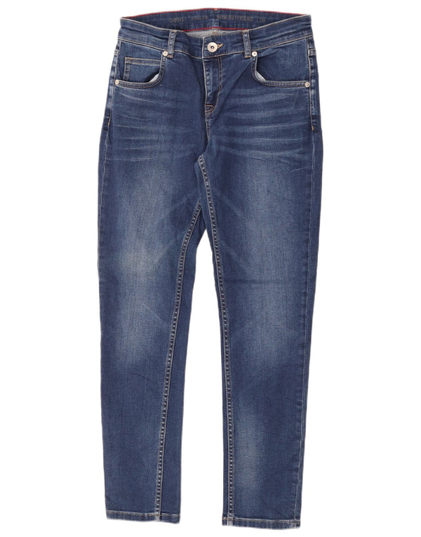 Oasis Womens Boyfriend Slim Jeans UK 10 Small W26 L30 Blue Cotton