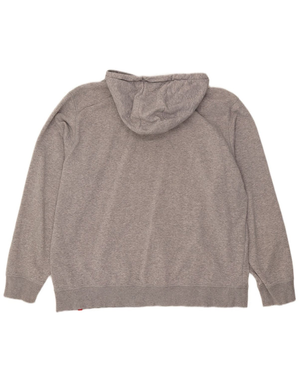 New Balance Mens Graphic Hoodie Jumper 2XL Grey Cotton