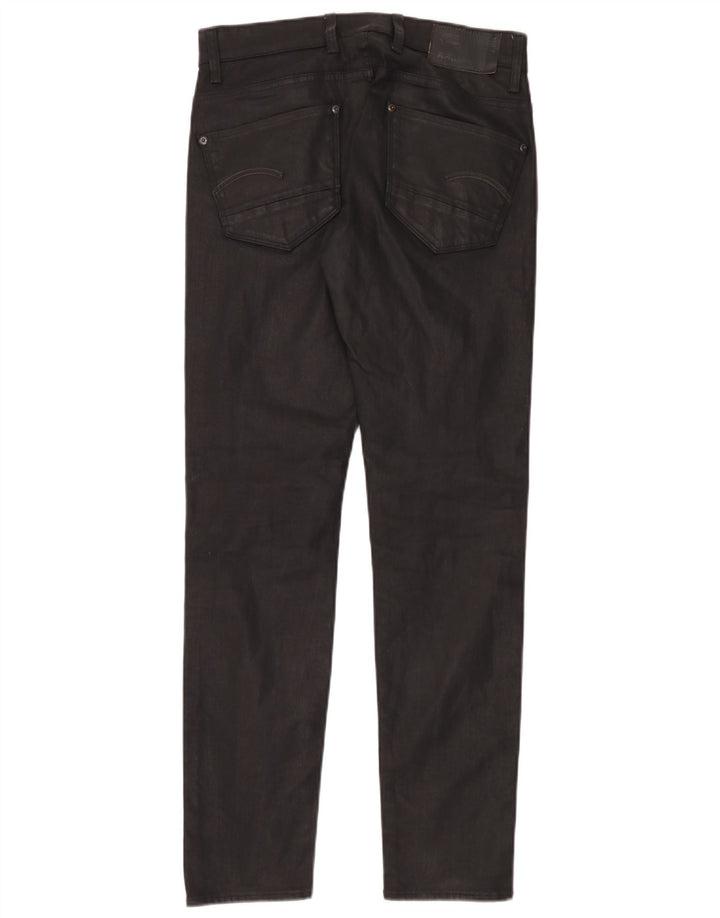 G-Star Mens Revend Super Slim Jeans W31 L32 Black Cotton