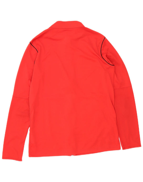 Nike Mens Dri Fit Tracksuit Top Jacket Medium Red Polyester