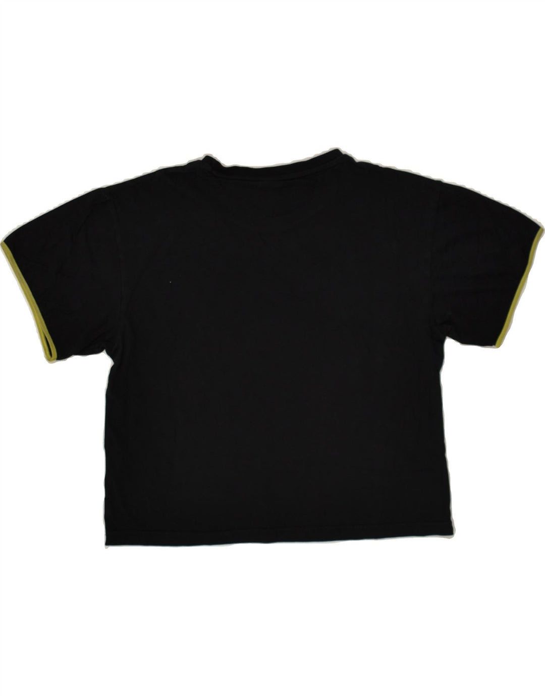 PUMA Womens Crop Graphic T-Shirt Top UK 6 XS Black Cotton | Vintage Puma | Thrift | Second-Hand Puma | Used Clothing | Messina Hembry 