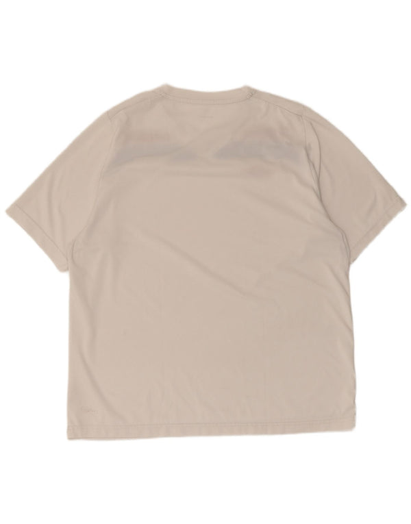 Umbro Mens T-Shirt Top Large White Colourblock Polyester