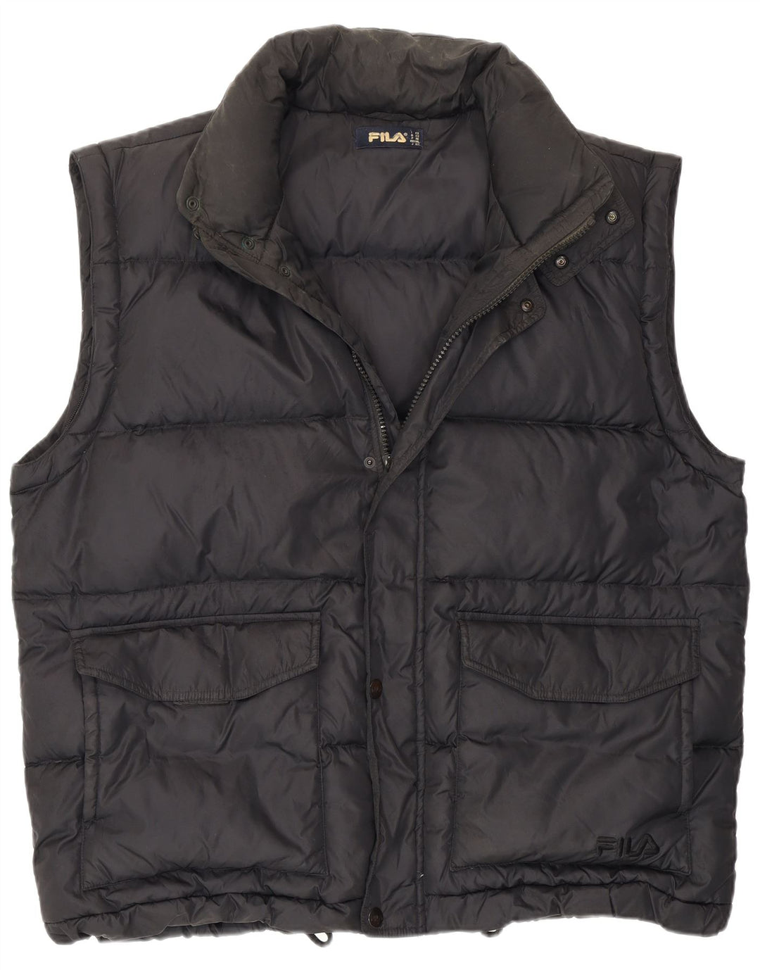Fila Mens Padded Gilet IT 52 XL Black Polyamide