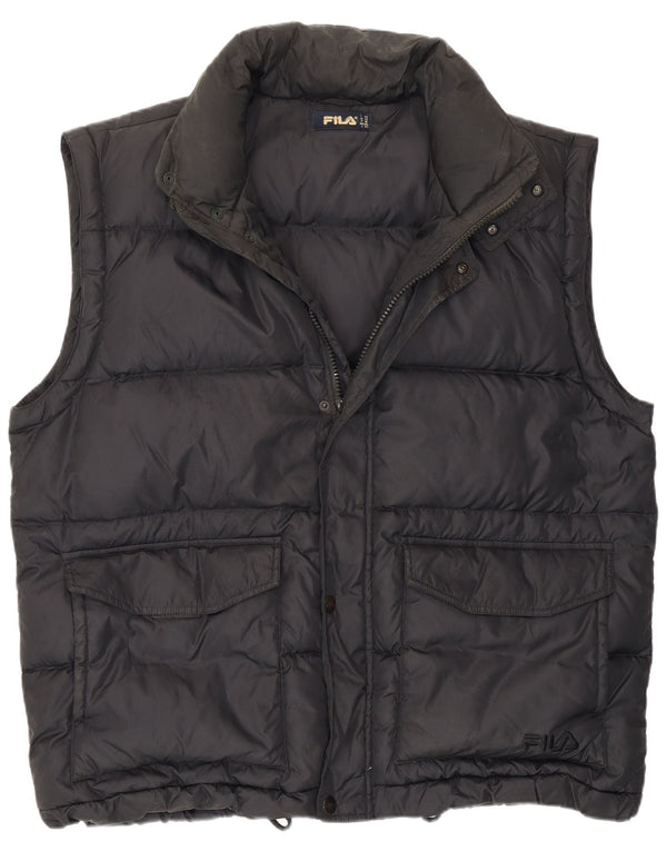 Fila Mens Padded Gilet IT 52 XL Black Polyamide