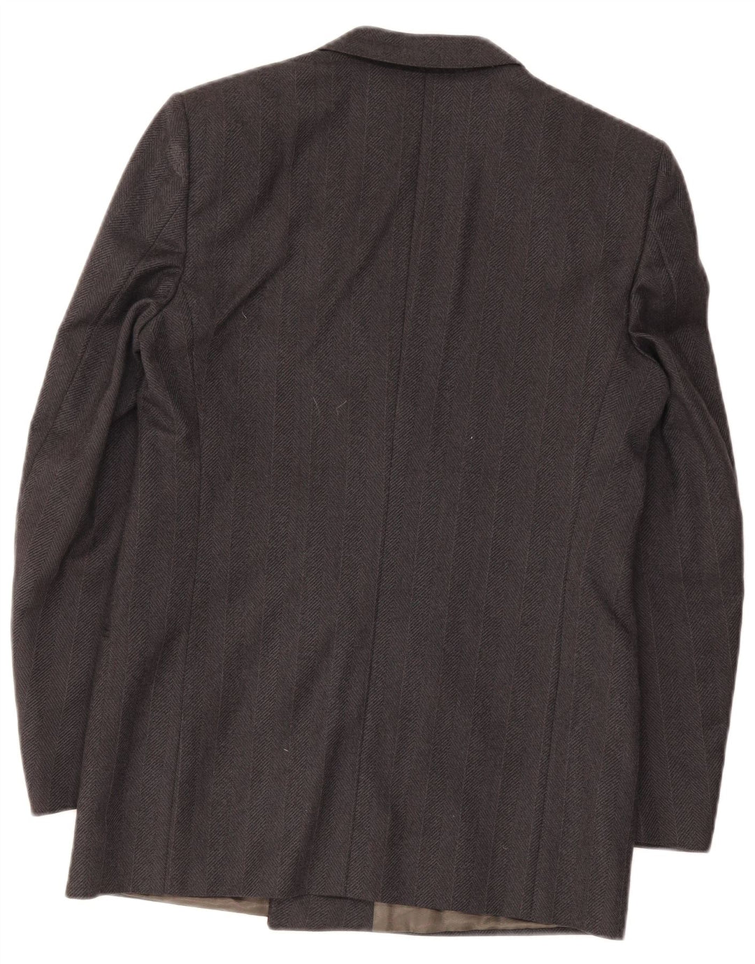 VENTANNI Mens Double Breasted Blazer Jacket IT 46 Small Grey Virgin Wool