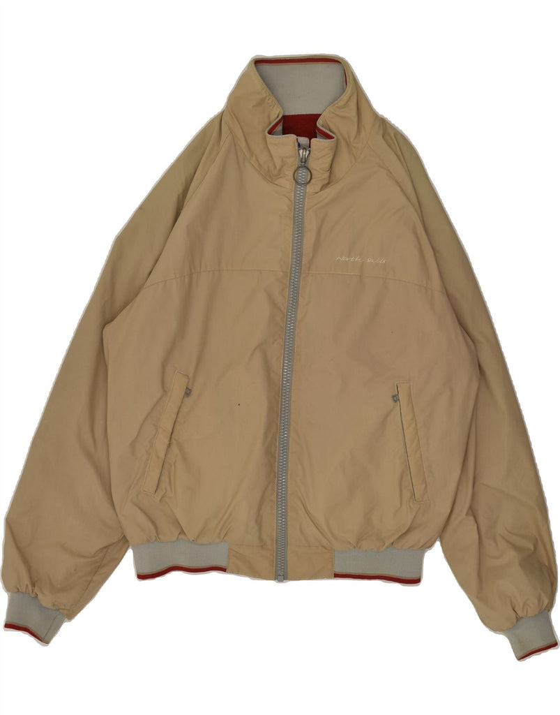 NORTH SAILS Mens Bomber Jacket UK 40 Large Beige Polyamide | Vintage North Sails | Thrift | Second-Hand North Sails | Used Clothing | Messina Hembry 