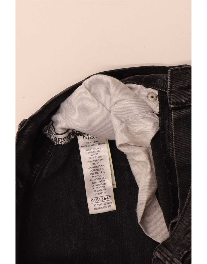 Marks & Spencer Mens Slim Jeans W28 L31 Black Cotton