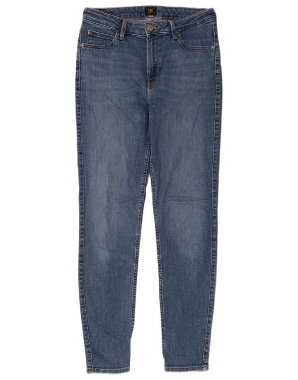 Lee Womens Scarlett High Skinny Jeans W30 L31 Blue Cotton
