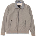 Marks & Spencer Mens Bomber Jacket UK 38 Medium Grey Polyester