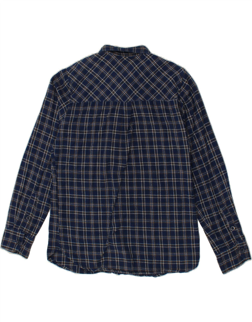 MOUNTAIN WAREHOUSE Mens Flannel Shirt Medium Navy Blue Check Vintage Mountain Warehouse and Second-Hand Mountain Warehouse from Messina Hembry 