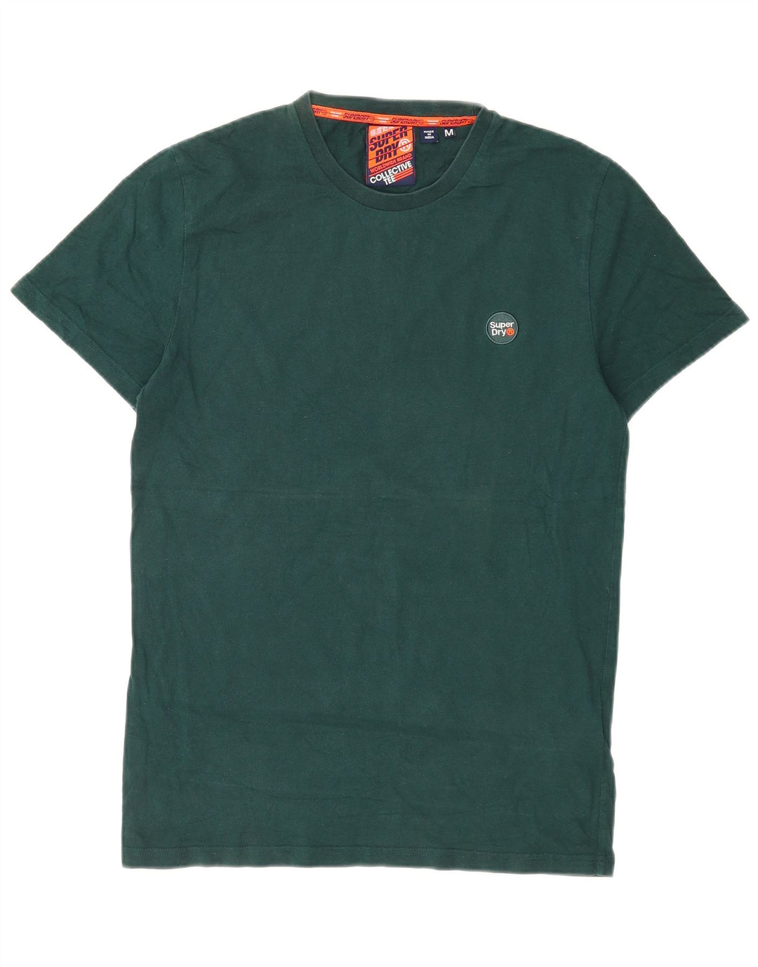 Superdry Mens T-Shirt Top Medium Green Cotton