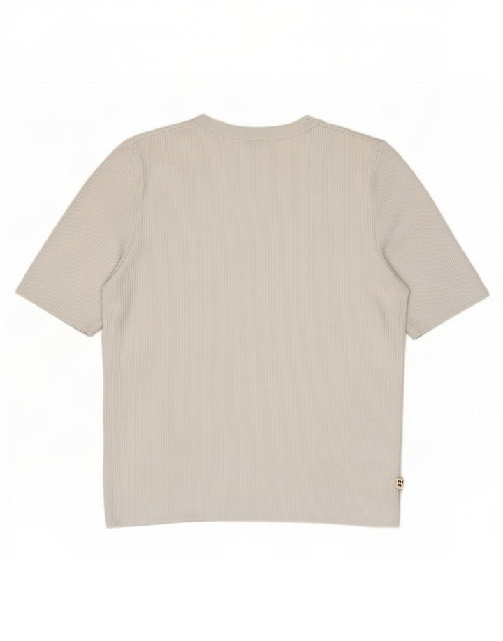 Marks & Spencer Womens T-Shirt Top UK 14 Large White Viscose