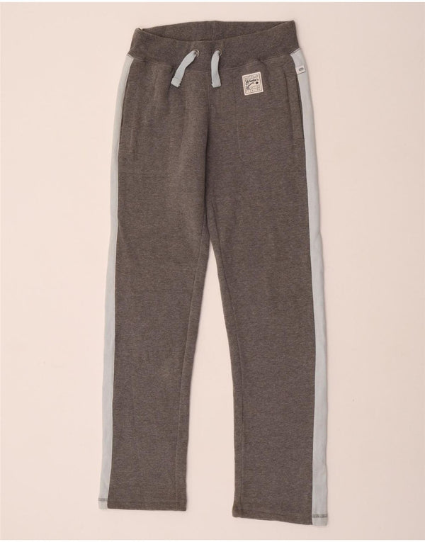 Animal Womens Tracksuit Trousers UK 6 XS Grey Colourblock Cotton