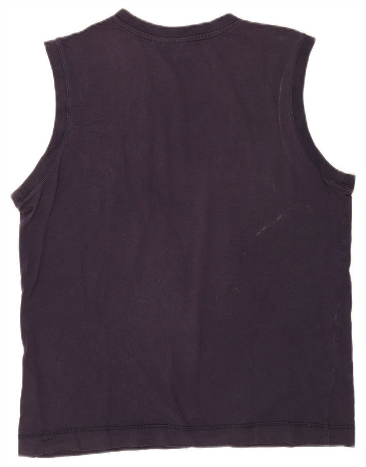 Puma Mens Graphic Vest Top Large Navy Blue