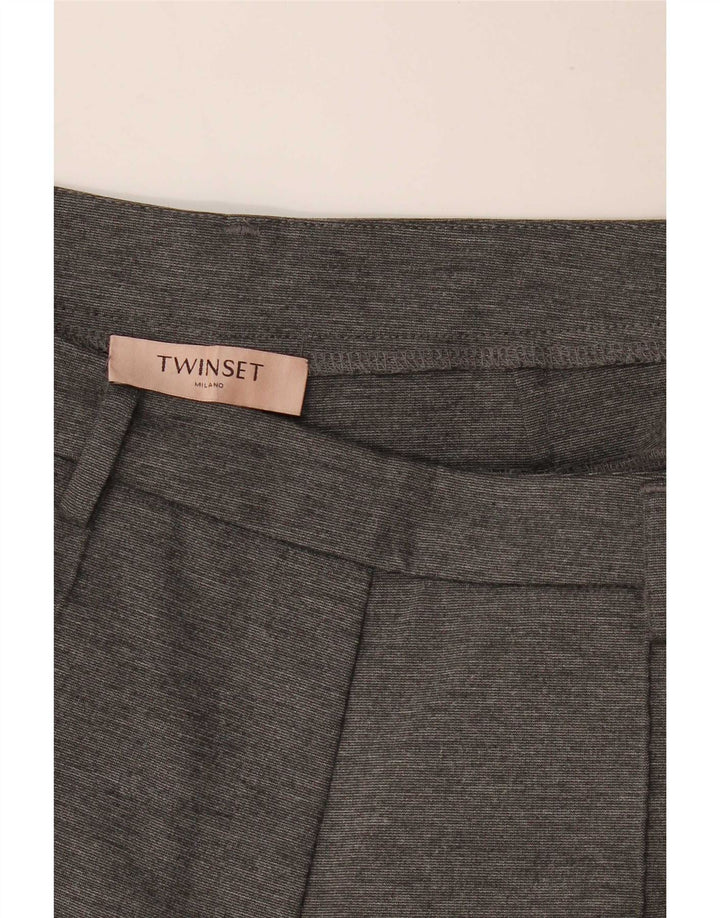 Twinset Womens Capri Trousers W32 L22 Grey