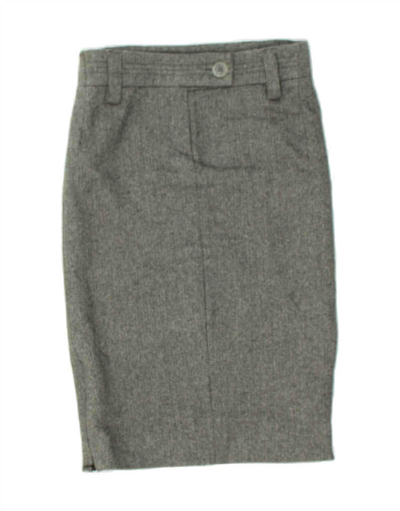 LIU JO Womens Pencil Skirt W26 Small Grey Herringbone | Vintage Liu Jo | Thrift | Second-Hand Liu Jo | Used Clothing | Messina Hembry 