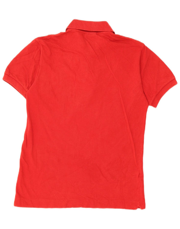 Lacoste Mens Polo Shirt Size 2 XS Red Cotton