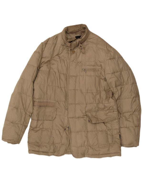 Sergio Tacchini Mens Padded Jacket UK 42 XL Beige
