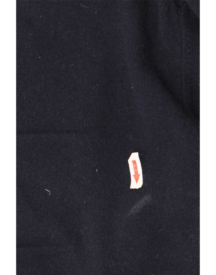 Gant Mens Crew Neck Jumper Sweater XL Navy Blue Lambswool