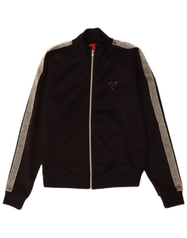 Guess Womens Full Tracksuit Small W28 L27 Black Colourblock Polyester