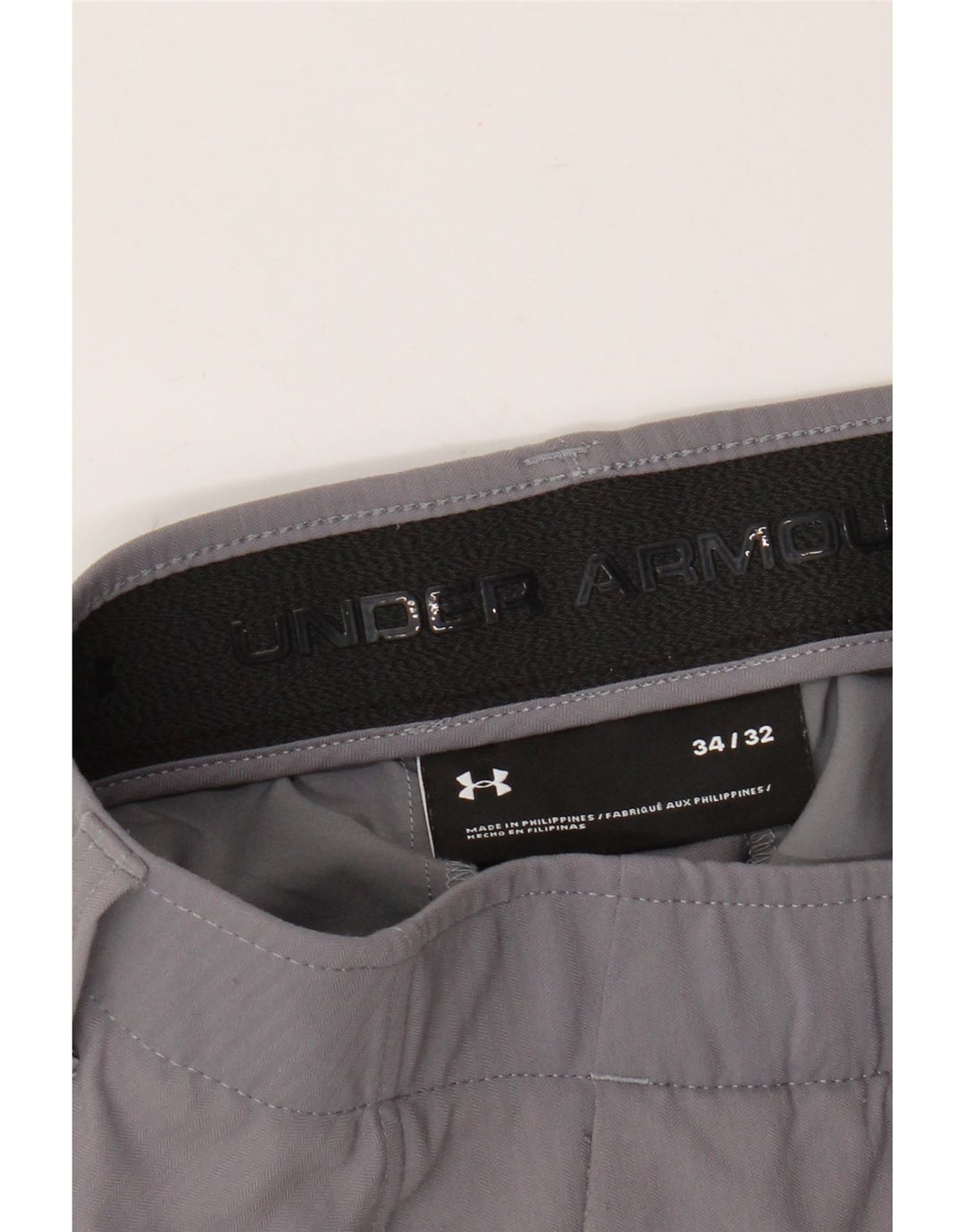 Under Armour Mens Slim Chino Trousers W34 L32 Grey