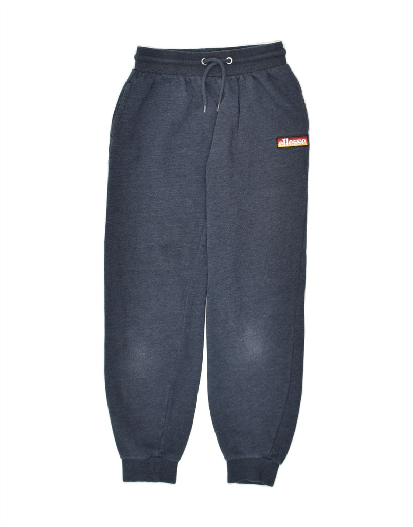 ELLESSE Boys Tracksuit Trousers Joggers 8-9 Years Navy Blue Cotton | Vintage Ellesse | Thrift | Second-Hand Ellesse | Used Clothing | Messina Hembry 