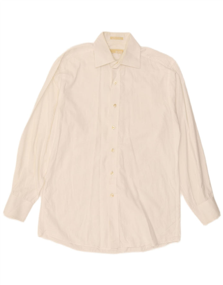 Michael Kors Mens Shirt Size 15 Medium White Cotton