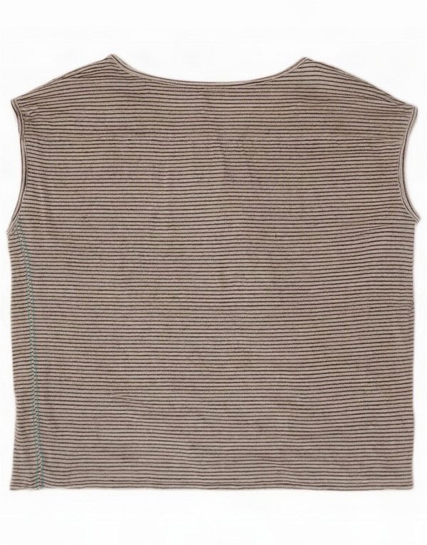 White Stuff Womens Vest Top UK 16 Large Striped Linen