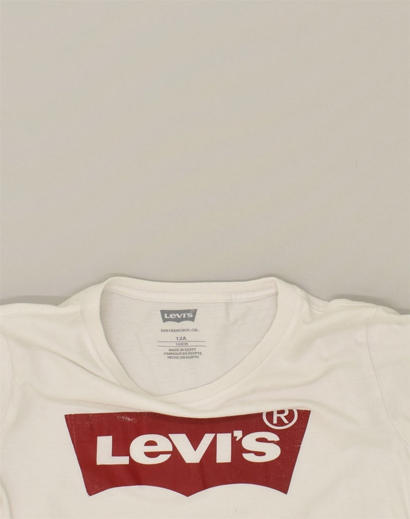 LEVI'S Boys San Francisco Graphic T-Shirt Top 11-12 Years White Cotton | Vintage Levi's | Thrift | Second-Hand Levi's | Used Clothing | Messina Hembry 