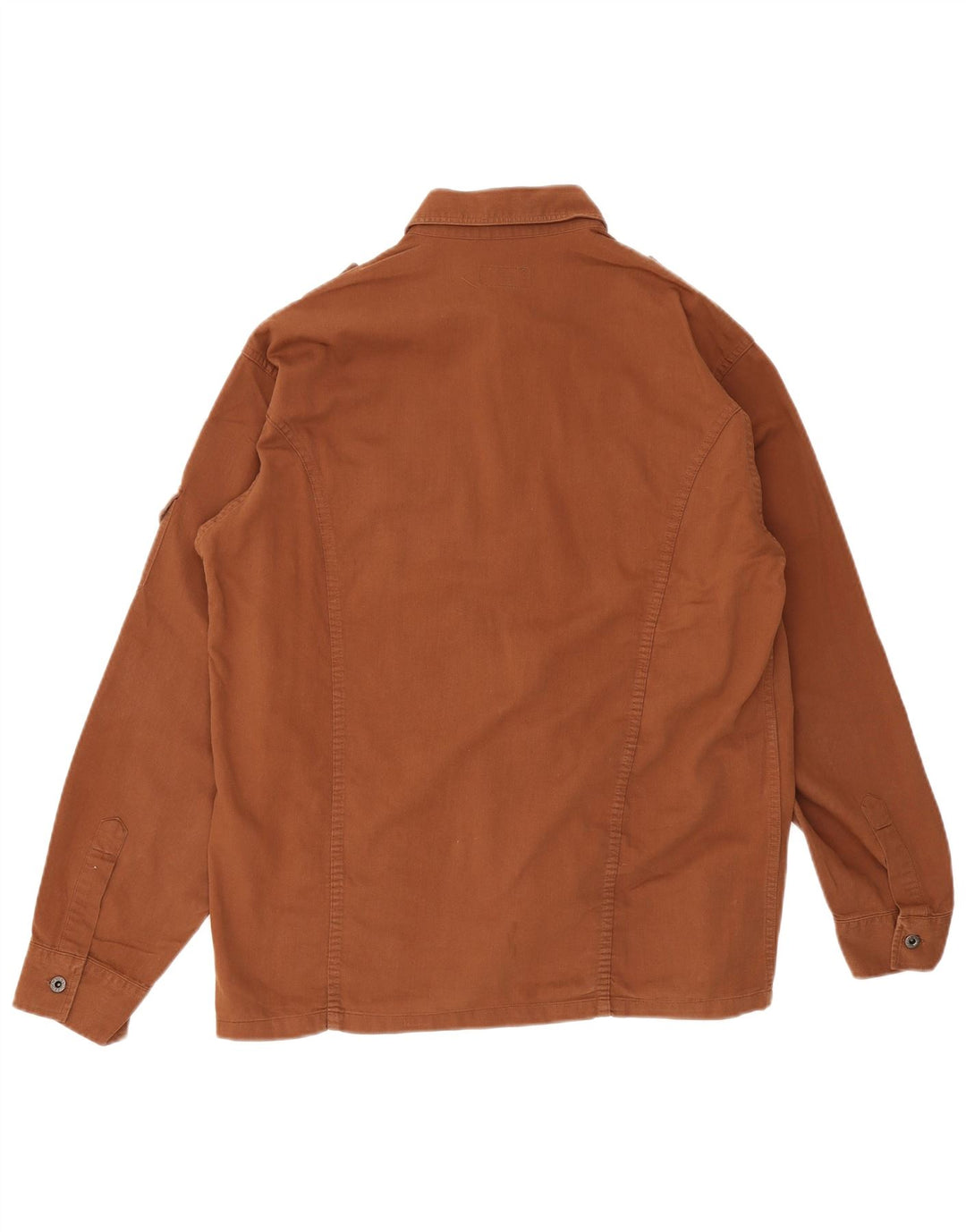 Carrera Mens Military Shirt Large Brown Cotton
