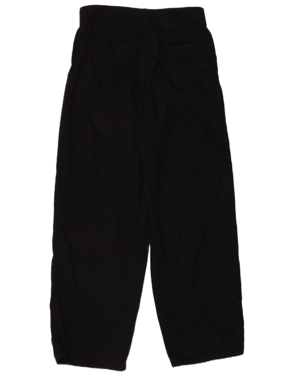 Massimo Dutti Womens Straight Casual Trousers EU 38 Small W28 L31 Black