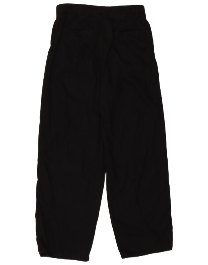 Massimo Dutti Womens Straight Casual Trousers EU 38 Small W28 L31 Black
