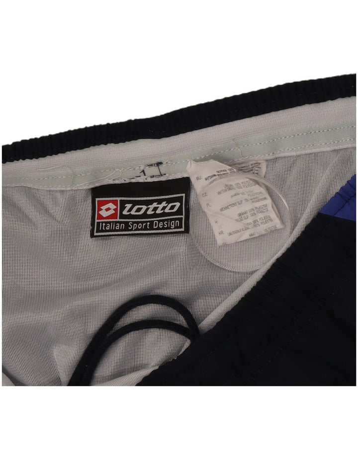 Lotto Mens Sport Shorts Large  Navy Blue Colourblock Polyester