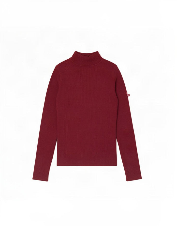 Gianfranco Ferre Womens Roll Neck Jumper Sweater UK 8 Small Maroon