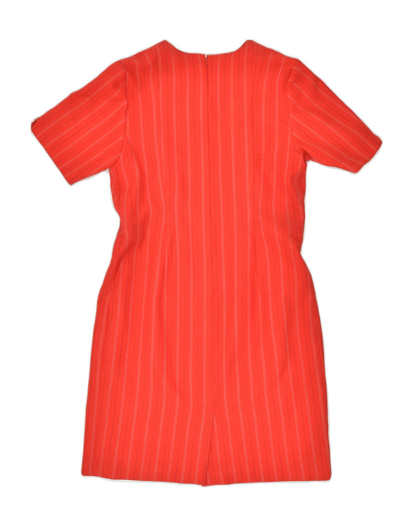 VINTAGE Womens Shift Dress UK 16 Large Red Striped | Vintage | Thrift | Second-Hand | Used Clothing | Messina Hembry 