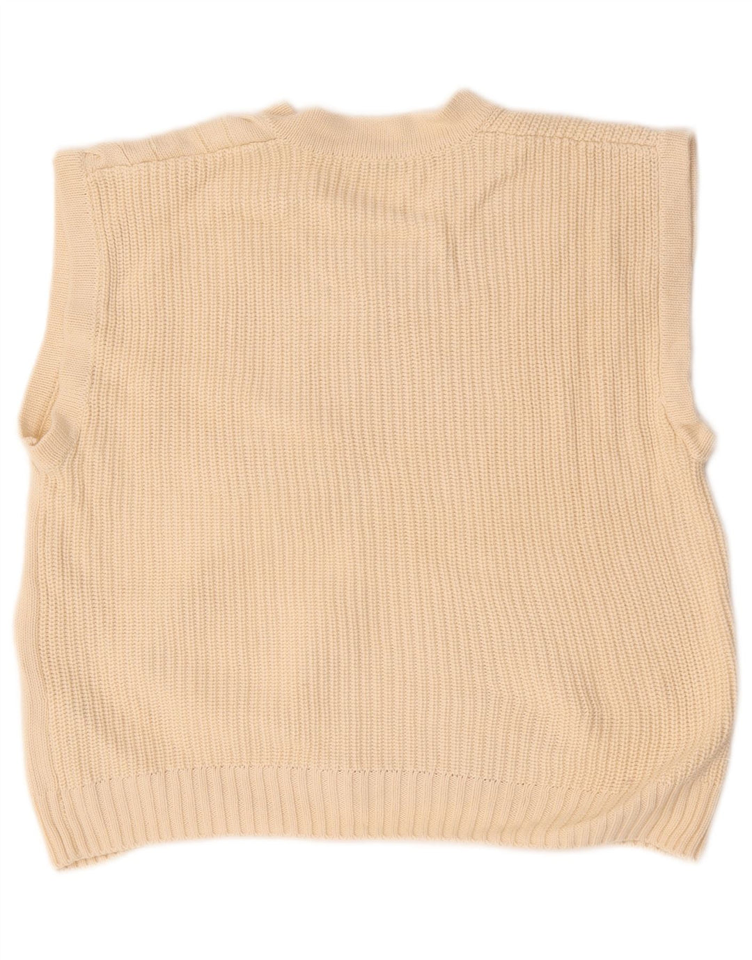 Zara Mens Relaxed Fit Vest Tank Top Medium Beige Cotton