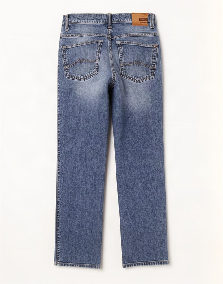 Mustang Mens Tramper Straight Jeans W32 L32 Blue Cotton