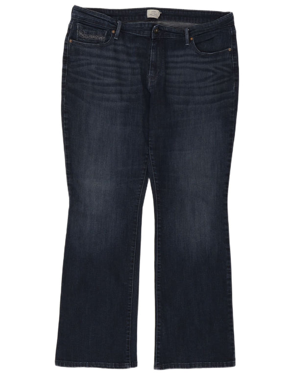 Levi's Womens Demi Curve Bootcut Jeans US 20 3XL W40 L30 Navy Blue Cotton