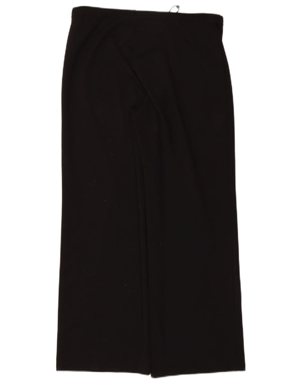 OASIS Womens Wide Leg Tracksuit Trousers Large W32 L28 Black Polyamide