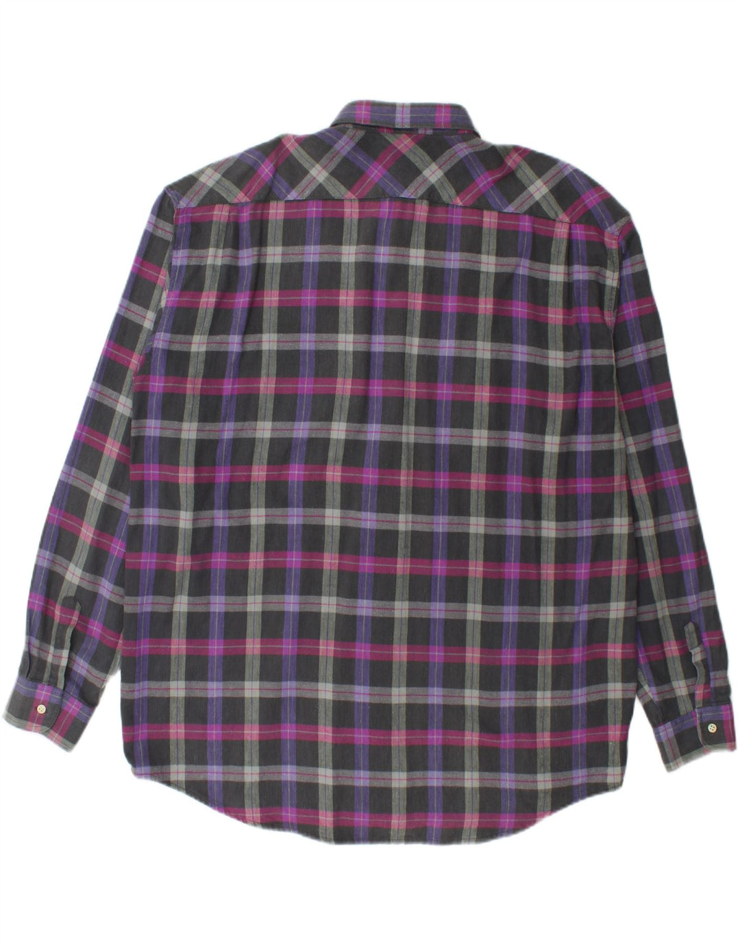 KAPPA Mens Flannel Shirt Large Multicoloured Check Cotton Vintage Kappa and Second-Hand Kappa from Messina Hembry 