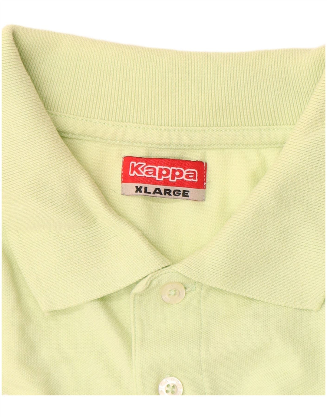 Kappa Mens Polo Shirt XL Yellow Cotton