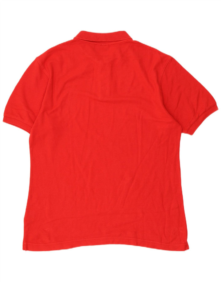 Fila Mens Polo Shirt Large Red Cotton