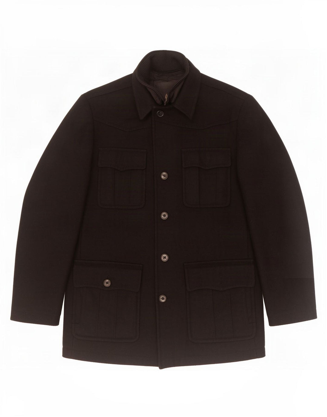 S.Oliver Mens Utility Jacket UK 42 XL Black Wool